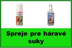 Spreje pre háravé suky